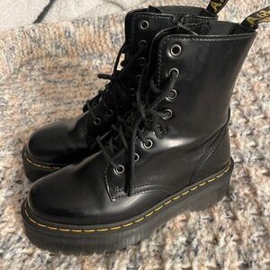 Doc Martin’s. Jadon smooth leather platforms.